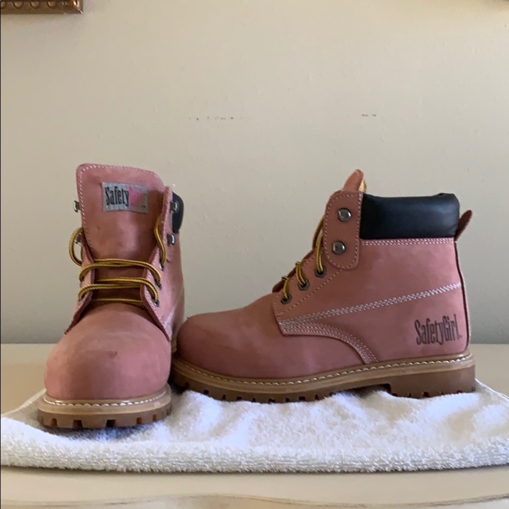 Safety Girl Steel Toe boots- 8